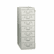 TNNCF758LGY 7-Drawer Multimedia Cabinet For 5 x 8 Cards, 19-1/8w x 52h, Light Gray By TENNSCO
