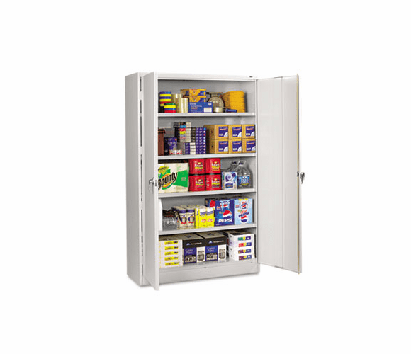 TNNJ2478SULGY Assembled Jumbo Steel Storage Cabinet, 48w x 24d x 78h, Light Gray By TENNSCO