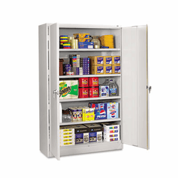 TNNJ2478SULGY Assembled Jumbo Steel Storage Cabinet, 48w x 24d x 78h, Light Gray By TENNSCO