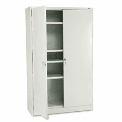TNNJ878LG 78" High Jumbo Cabinets, Box 1 of 2, 48w x 18d x 78h, Light Gray By TENNSCO