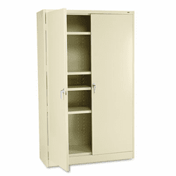 TNNJ878PU 78" High Jumbo Cabinets, Box 1 of 2, 48w x 18d x 78h, Putty By TENNSCO