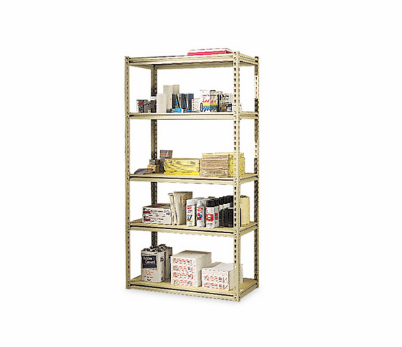 TNNLSS361872 Stur-D-Stor Shelving, 5 Shelves, 36w x 18-1/2d x 72h, Sand By TENNSCO