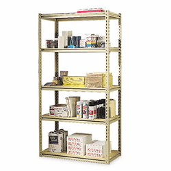 TNNLSS361872 Stur-D-Stor Shelving, 5 Shelves, 36w x 18-1/2d x 72h, Sand By TENNSCO