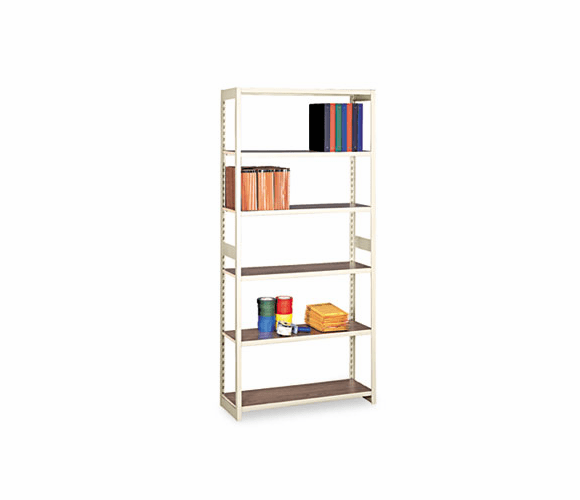 TNNRGL1536SSD Regal Shelving Starter Set, 6 Shelves, 36w x 15d x 76h, Sand By TENNSCO