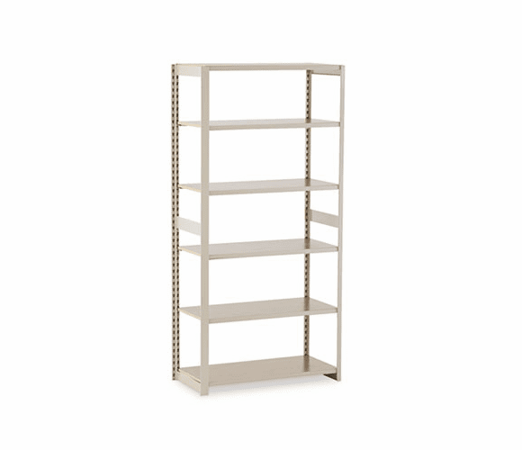 TNNRGL1836ASD Regal Shelving Add-On Unit, 6 Shelves, 36w x 18d x 76h, Sand By TENNSCO
