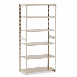 TNNRGL1836ASD Regal Shelving Add-On Unit, 6 Shelves, 36w x 18d x 76h, Sand By TENNSCO