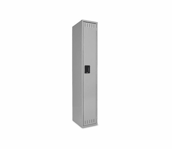 TNNSTS121872AMG Single Tier Locker, 12w x 18d x 72h, Medium Gray By TENNSCO