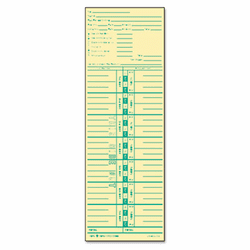 TOP1253 Time Card for Acroprint and Lathem, Weekly, 3-1/2 x 10-1/2, 500/Box By TOPS BUSINESS FORMS