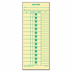 TOP1258 Time Card for Cincinnati, Lathem, Simplex, Job Card, 1-Sided, 3-1/2 x 9, 500/Box By TOPS BUSINESS FORMS