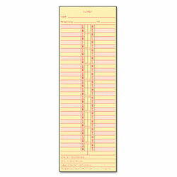 TOP1276 Time Card for Cincinnati/Lathem/Simplex/Acroprint, Semi-Monthly, 500/Box By TOPS BUSINESS FORMS