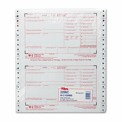 TOP2206C W-2 Tax Form, Six-Part Carbonless, 24 Forms By TOPS BUSINESS FORMS