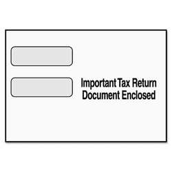 TOP2222 Double Window Tax Form Envelope for 1099 Misc/R Forms, 8 1/2 x 3 3/4, 24/Pack By TOPS BUSINESS FORMS