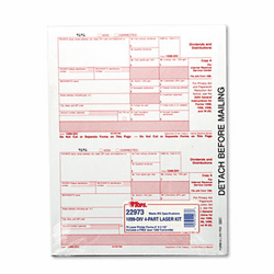 TOP22973 IRS Approved Tax Form, 5 1/2 x 8, Four-Part Carbonless, 75 Forms By TOPS BUSINESS FORMS
