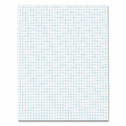 TOP33041 Quadrille Pads, 4 Squares/inc, 8-1/2 x 11, White, 50 Sheets/Pad By TOPS BUSINESS FORMS