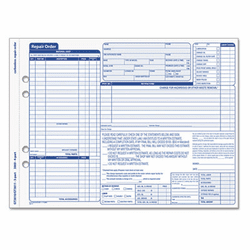 TOP3869 Auto Repair Four-Part Order Form, 8 1/2 x 11, Four-Part Carbonless, 50 Forms By TOPS BUSINESS FORMS