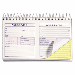 TOP4007 Spiralbound Message Book, 4 1/4 x 5, Carbonless Duplicate, 200 Sets/Book By TOPS BUSINESS FORMS