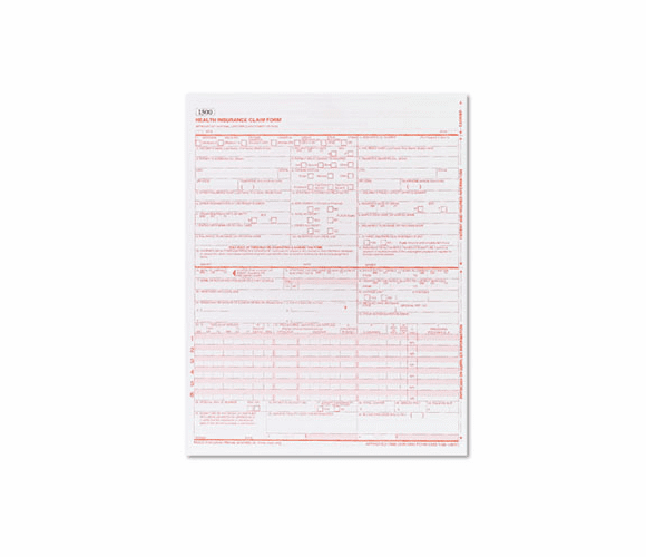 TOP50135R Centers for Medicare and Medicaid Services Forms, 8 1/2 x 11, 250 Forms By TOPS BUSINESS FORMS