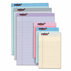 TOP63016 Prism Plus Colored Junior Legal Pads, 5 x 8, Pastels, 6 50-Sheet Pads/Pack By TOPS BUSINESS FORMS