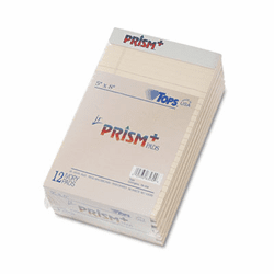 TOP63030 Prism Plus Colored Jr. Legal Writing Pads, 5 x 8, Ivory, 50-Sheet Pads, 12/Pack By TOPS BUSINESS FORMS