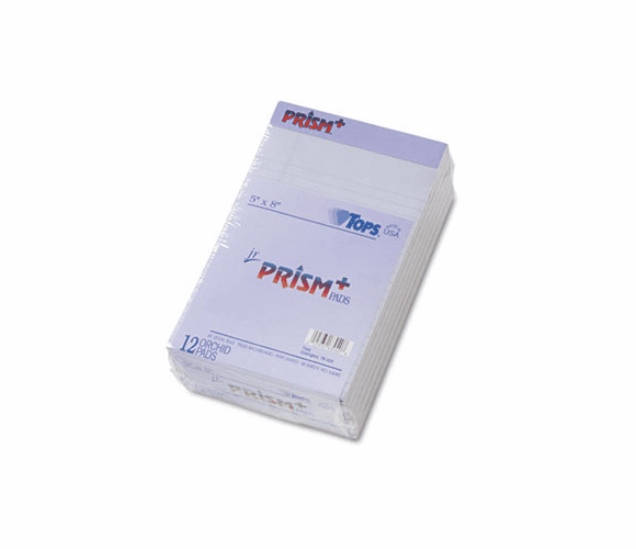 TOP63040 Prism Plus Colored Jr. Legal Pads, 5 x 8, Orchid, 50-Sheet Pads, 12/Pack By TOPS BUSINESS FORMS