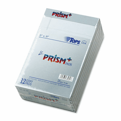 TOP63060 Prism Plus Colored Jr. Legal Pads, 5 x 8, Gray, 50-Sheet Pads, 12/Pack By TOPS BUSINESS FORMS