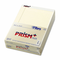 TOP63130 Prism Plus Colored Writing Pads, Lgl Rule, Ltr, Ivory, 50-Sheet Pads, 12/Pack By TOPS BUSINESS FORMS
