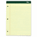 TOP63378 Double Docket Pad, Extra Stiff Back, Legal Rule, Letter, Canary, 100 Sheets By TOPS BUSINESS FORMS
