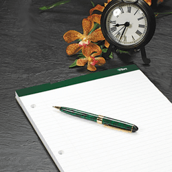 TOP63384 Double Docket Writing Pad, College Rule, Letter, White, 100 Sheets/Pad By TOPS BUSINESS FORMS