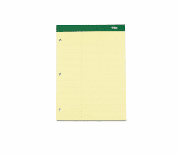 TOP63394 Double Docket w/Extra Stiff Back, Law Rule, Letter, Canary, 100 Sheets/Pad By TOPS BUSINESS FORMS