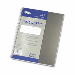 TOP63826 Noteworks Project Planner w/Poly Cover, 8-1/2 x 6-3/4 By TOPS BUSINESS FORMS