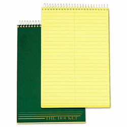 TOP63851 Docket Steno Pad, Gregg Rule, 6 x 9, Canary, 100 Sheets/Pad By TOPS BUSINESS FORMS