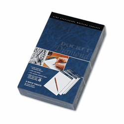 TOP63981 Docket Diamond Junior Legal Ruled Pads, 5 x 8, White, 4 50-Sheet Pads/Box By TOPS BUSINESS FORMS
