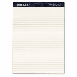 TOP63983 Docket Diamond Law Ruled Pads, 8-1/2 x 11-3/4, Ivory, 2 50-Sheet Pads/Box By TOPS BUSINESS FORMS