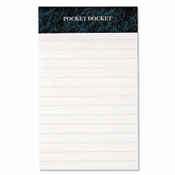 TOP64680 Docket Perforated Pads, Legal Rule, 3 x 5, White, 12 50-Sheet Pads/Pack By TOPS BUSINESS FORMS