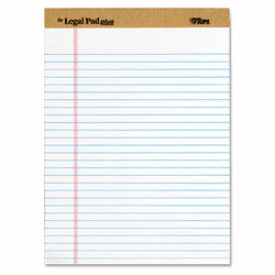 TOP71533 The Legal Pad Plus Ruled Perforated Pads, 8 12 x 11 3/4, White, 12/Pack By TOPS BUSINESS FORMS