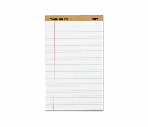 TOP71573 The Legal Pad Plus Perforated Pads, Legal Rule, 8 1/2x14, White 50 Sheets, 12/Pk By TOPS BUSINESS FORMS