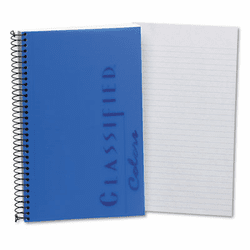 TOP73506 Notebook w/Blue Cover, Narrow Rule, 5-1/2 x 8-1/2, White, 100 Sheets/Pad By TOPS BUSINESS FORMS