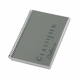 TOP73507 Notebook w/Graphite Cover, Narrow Rule, 5-1/2 x 8-1/2, White, 100 Sheets/Pad By TOPS BUSINESS FORMS