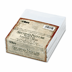 TOP74715 Second Nature Recycled Scratch Pad, Unruled, 3 x 5, 12 100-Sheet Pads/Pack By TOPS BUSINESS FORMS