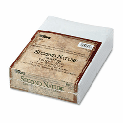 TOP74716 Second Nature Recycled Scratch Pad, Unruled, 4 x 6, 12 100-Sheet Pads/Pack By TOPS BUSINESS FORMS