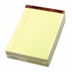 TOP75370 Perforated Pads, Narrow Rule, Letter, Canary, 50-Sheet Pads/Pack, Dozen By TOPS BUSINESS FORMS