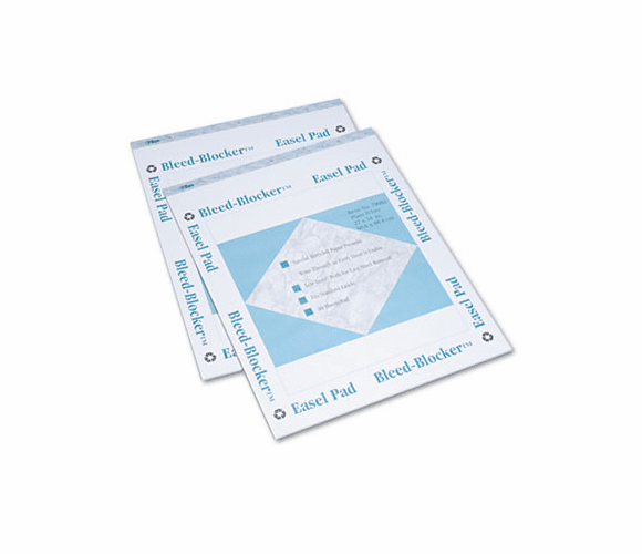 TOP79062 Bleed-Blocker Easel Pad, Unruled, 27 x 34, White, 2 40-Sheet Pads/Pack By TOPS BUSINESS FORMS