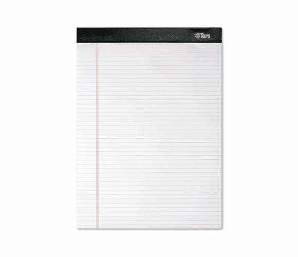 TOP99612 Double Docket Ruled Pads, Narrow Rule, Ltr, White, 4 100-Sheet Pads/Pack By TOPS BUSINESS FORMS