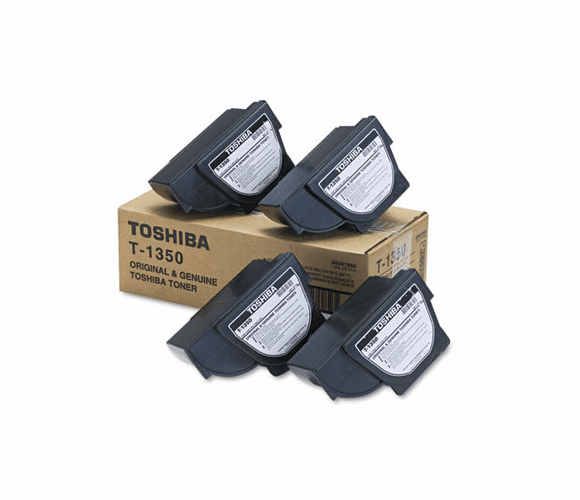 TOST1350 T1350 Toner, 4300 Page-Yield, 4/Pack, Black By TOSHIBA AMERICA
