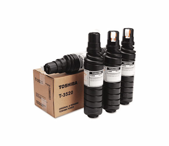 TOST3520 T3520 Toner Bottle, 15000 Page-Yield, 4/Pack, Black By TOSHIBA AMERICA
