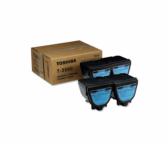 TOST3580 T3580 Toner, 4000 Page-Yield, 4/Pack, Black By TOSHIBA AMERICA