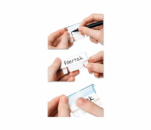 TPGFT1125C Hanging File Tabs, 2 1/4" wide, Assorted/White, 25/PK By THE PENCIL GRIP