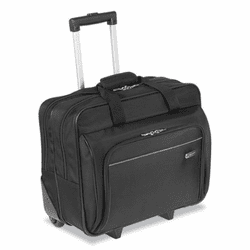 TRGTBR003US Rolling Laptop Case, 1200D Polyester, 16-1/2 x 7-1/2 x 14, Black By TARGUS