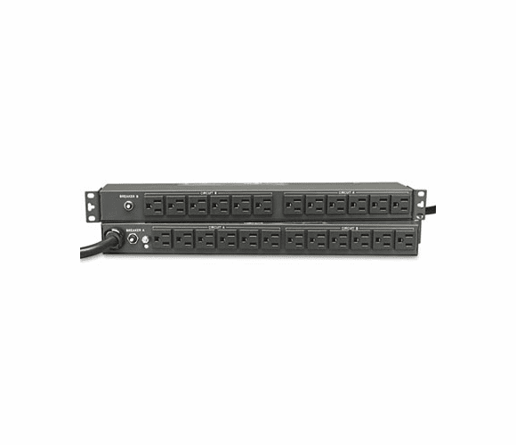 TRPPDU2430 PDU2430 Single Phase Basic PDU 30A 120V 1U RM 24 Outlet 5-15R By TRIPPLITE