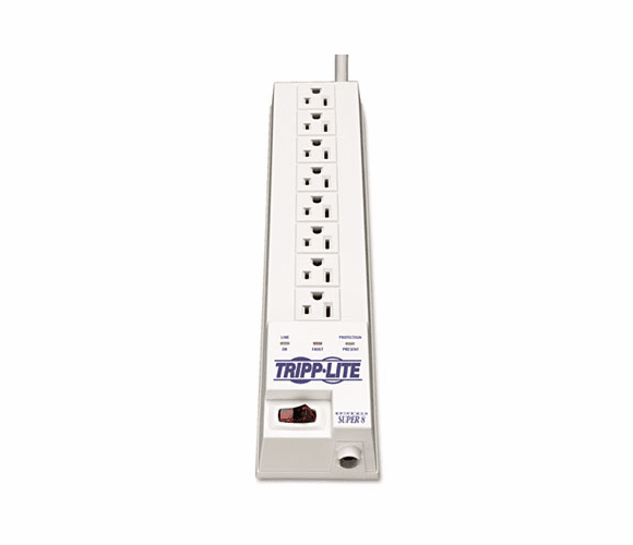 TRPSK66 SK6-6 Protect It! Surge Suppressor 8 Outlet 8ft Cord 1080 Joules By TRIPPLITE